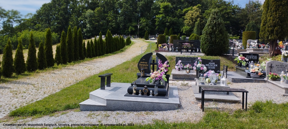 Cmentarz parafii Wszystkich Świętych, Strzelce, gmina Marcinowice