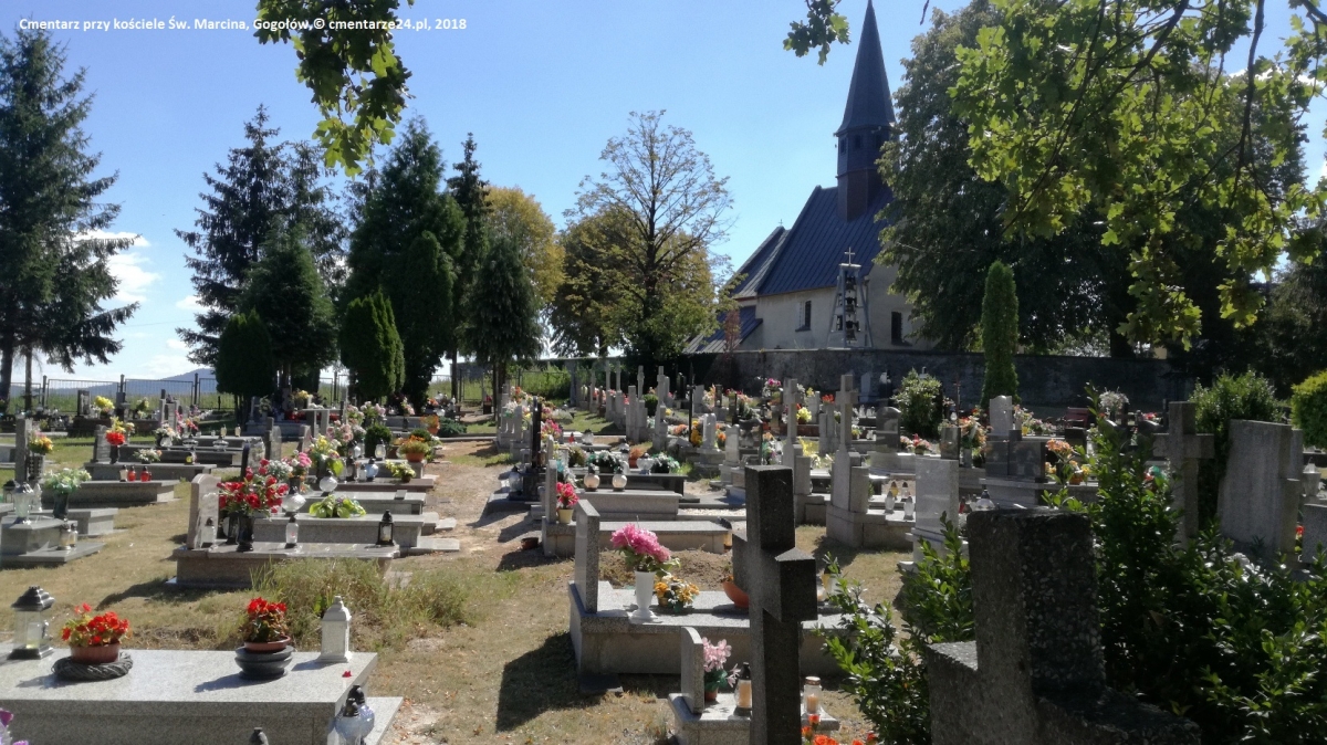 Cmentarz przy kościele Św. Marcina, Gogołów, gmina Świdnica