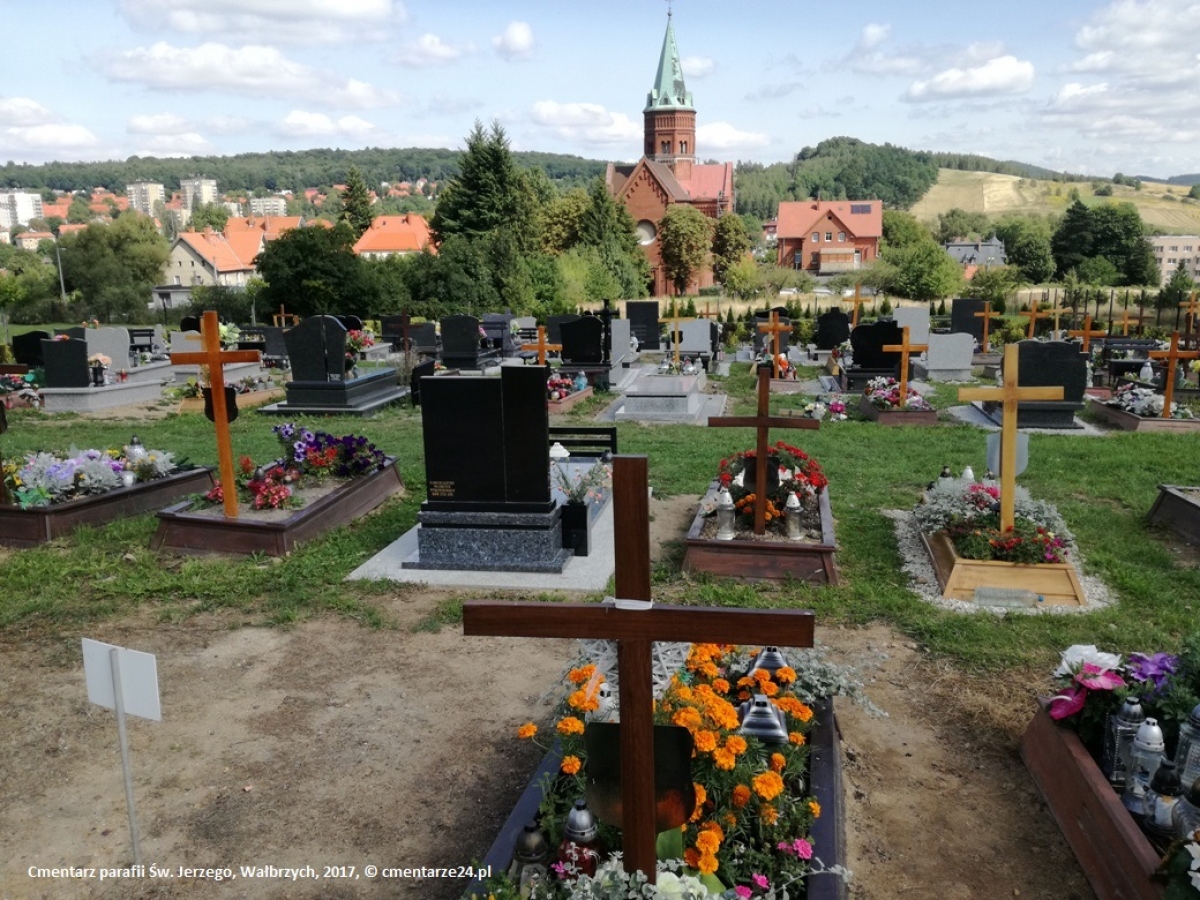 Cmentarz parafii Św. Jerzego, ul. Piaskowa, Wałbrzych