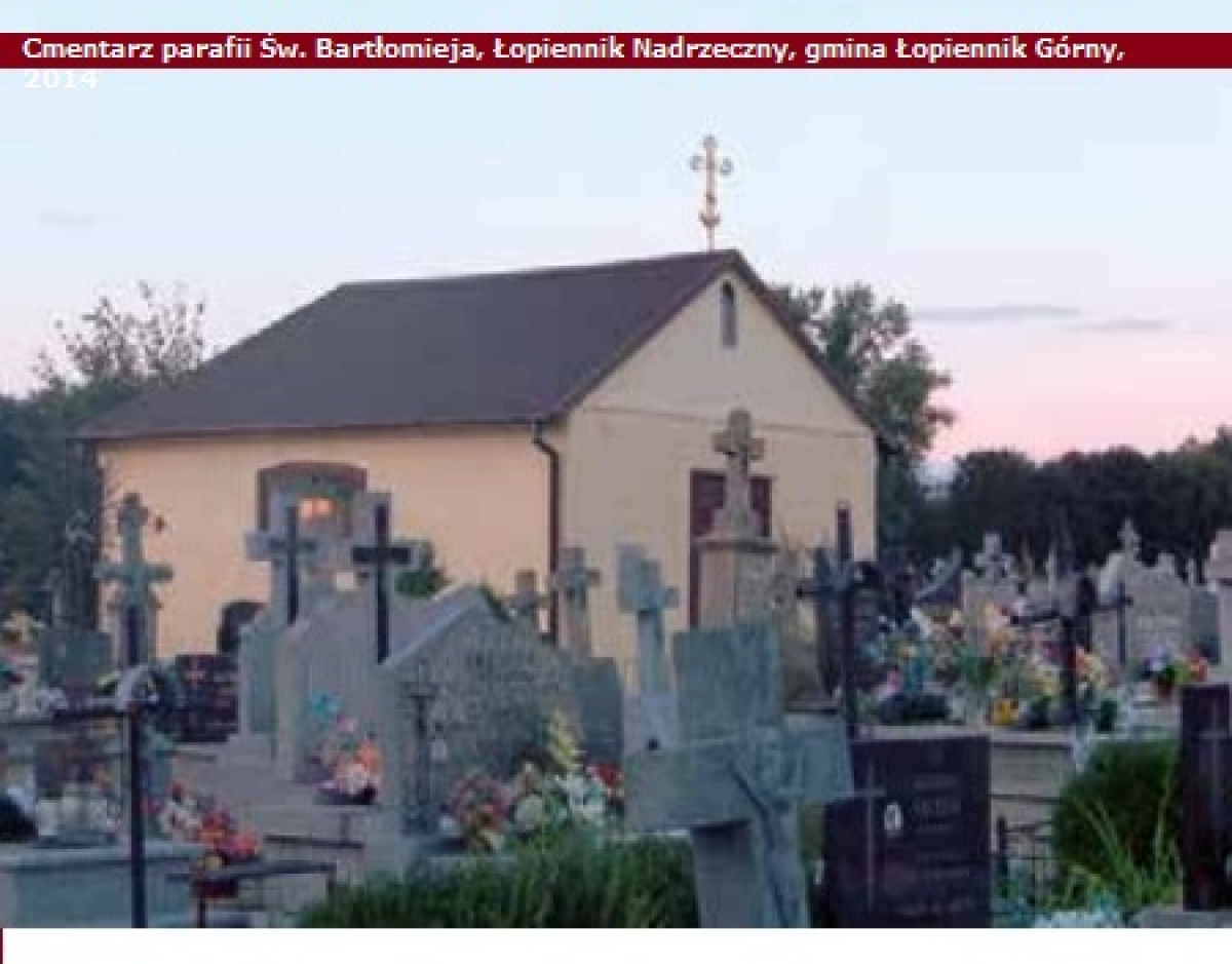 Cmentarz parafii Św. Bartłomieja, Łopiennik Nadrzeczny, gmina Łopiennik Górny