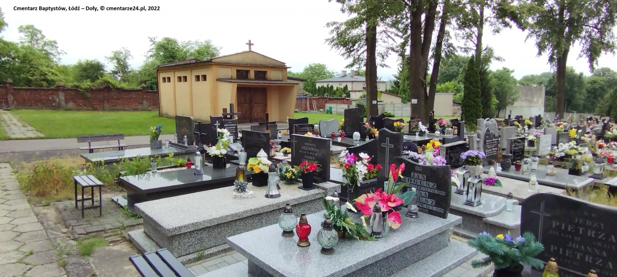 Cmentarz Chrześcijan Baptystów, Doły, Łódź