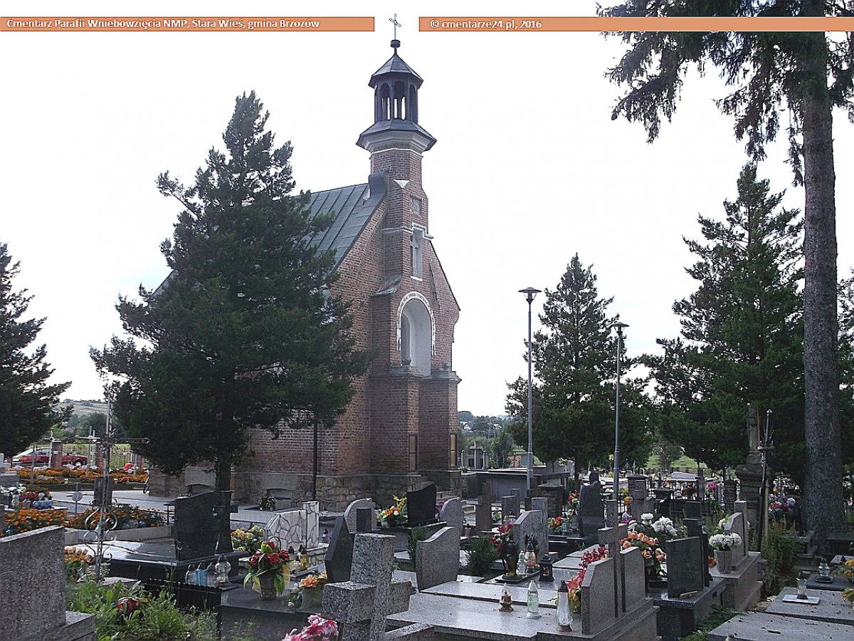 Cmentarz parafii Wniebowzięcia NMP, Stara Wieś, gmina Brzozów