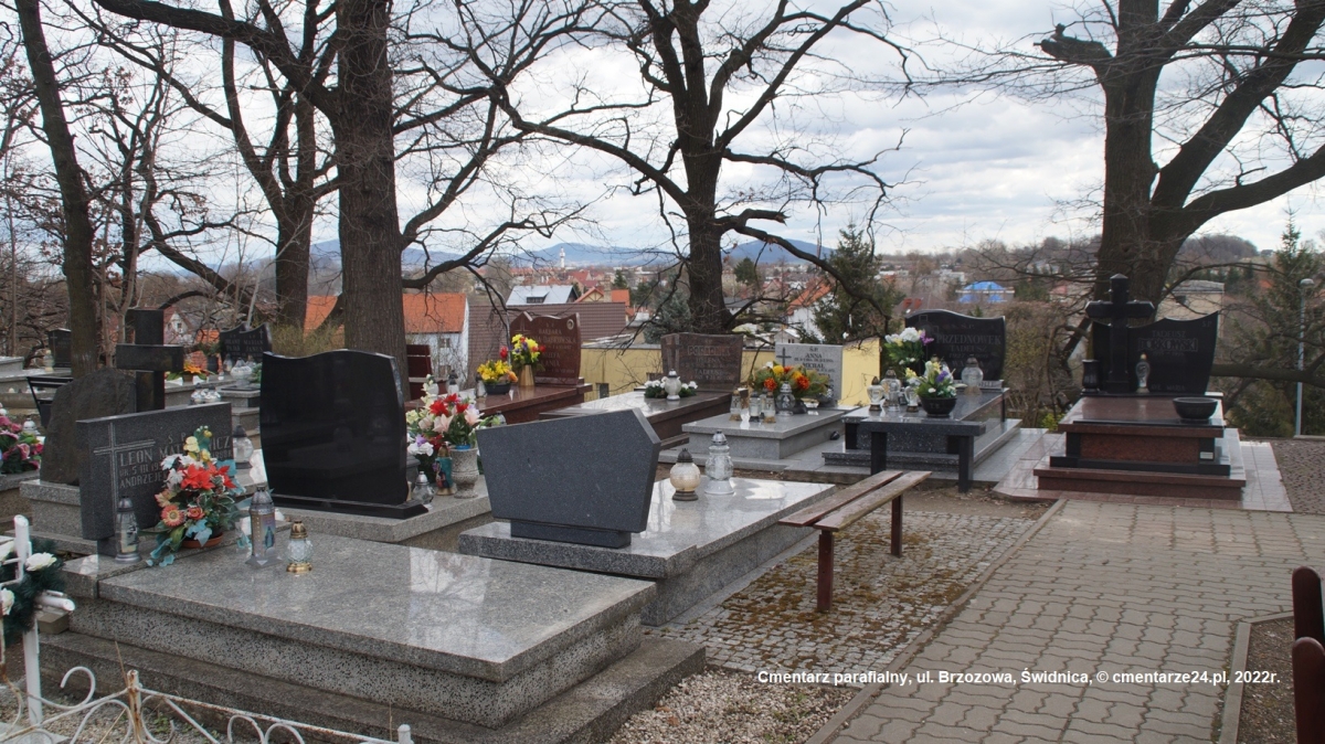 Cmentarz parafii św. Stanisława B.M. i św. Wacława M., al. Brzozowa, Świdnica