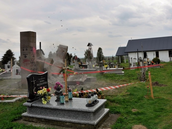 Hruszowice: nielegalny pomnik ku czci UPA rozebrany