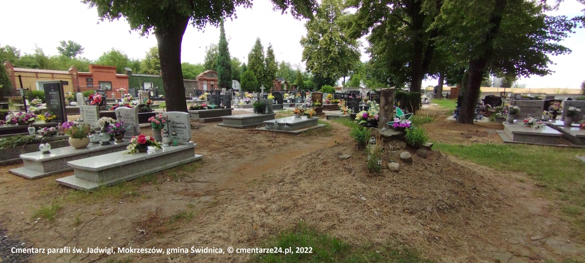 Cmentarz parafii św. Jadwigi, Mokrzeszów, gmina Świdnica